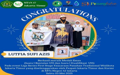 Medali Emas, Lutfia Piala Walikota Jakarta Timur