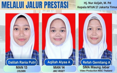 Membanggakan : 3 Siswi Terbaik Lolos Seleksi Jalur Prestasi